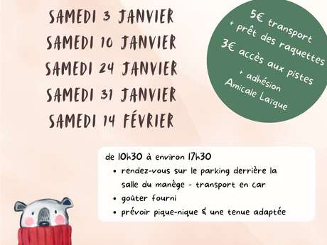 Sortie raquettes adultes