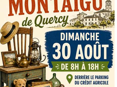 Vide-grenier à Montaigu-de-Quercy