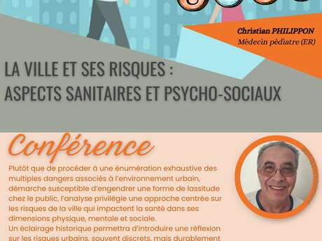 UTLO - Conférence : La ville et ses risques : aspects sanitaires et psycho-sociaux