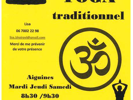 Cours de Hatha Yoga traditionnel
