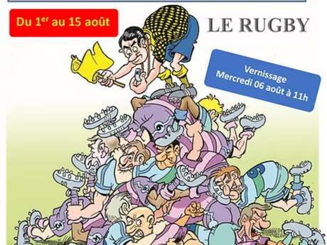 Exposition de dessins humoristiques de Michel Roman