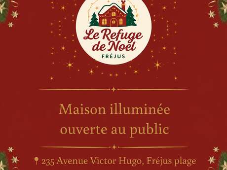 Maison illuminée - Le Refuge de Noël