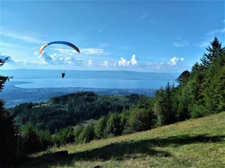 Aires de départ parapente et delta de Très le Mont