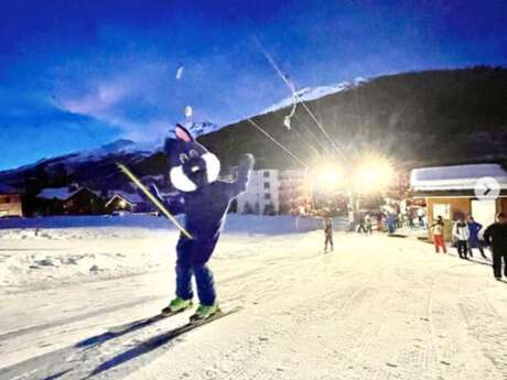 Descente aux flambeaux enfants - Ski Connections