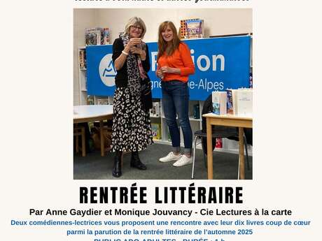 Présentation de la rentrée littéraire de l'automne 2025
