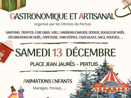 MARCHE DE NOEL ORGANISE PAR LES VITRINES DE PERTUIS