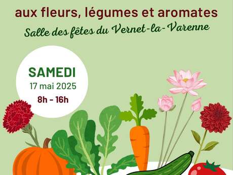 Marché aux fleurs, légumes et aromates