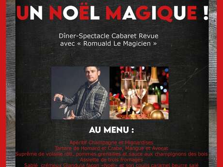 Un Noël Magique : Dîner-Spectacle avec le magicien et mentaliste Romuald