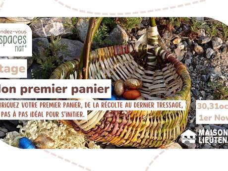 Stage vannerie : "Mon premier panier"