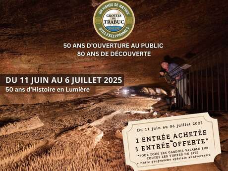 Grotte de Trabuc : 50 ans d’histoire en lumière