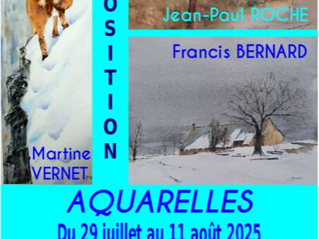 Exposition de 3 artistes Aquarellistes avec Art'Mada