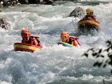 Hydrospeed sur les bords de l'Arve