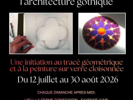 Stage Créatif Initiation au tracé géométrique et à la peinture sur verre cloisonnée