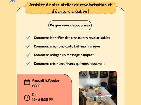 Atelier : "carterie issue de la revalorisation et écriture créative"