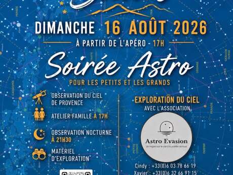 Soirée Astro à l'Auberge des Salles