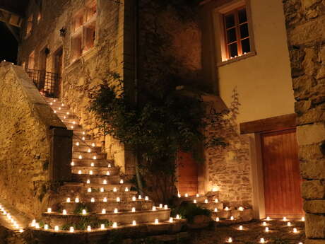 Illuminations à la bougie & marché de Noël