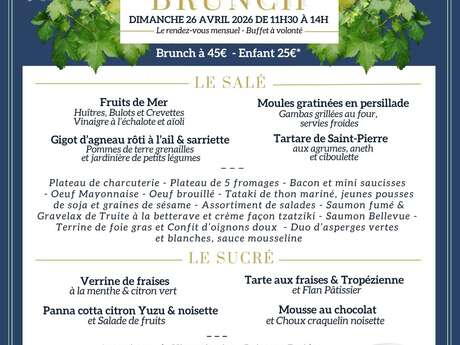 Brunch à l'Hostellerie du Château des Fines Roches