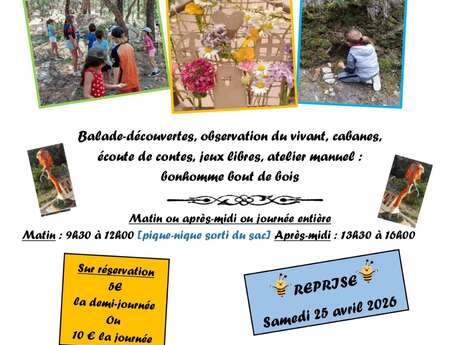 Atelier Forêt pour enfants à la Ferme de Constant