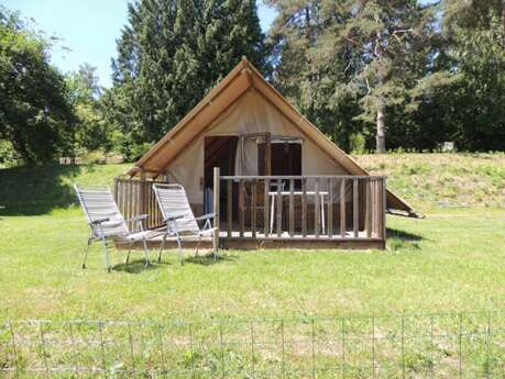 Camping Les Chelles : Tentes Robinson 2 chambres (sans sanitaire)