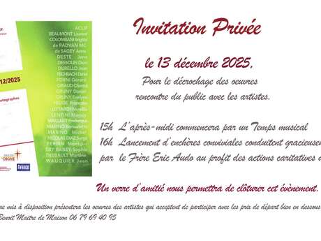 Décrochage de l'exposition "De la matière jaillit la lumière"