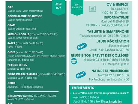 Atelier numérique : Bien être et santé