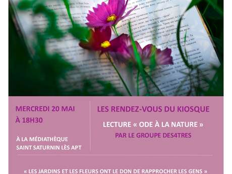 Lecture "Ode à la nature" par le groupe Des4tres