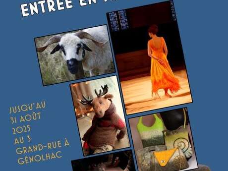 Expo à la boutique-atelier Objectif Laine
