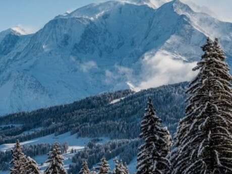 Sortie raquettes : Un alpage face au Mont Blanc
