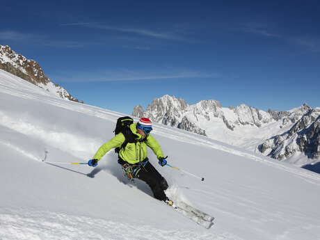 Ski abseits der Piste in Gruppen - Cie des Guides de Chamonix