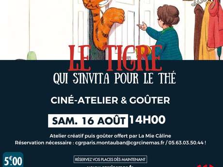 Ciné-atelier et goûter - LE TIGRE QUI S'INVITA POUR LE THÉ