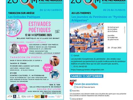 Programa de actos y actividades en los Pirineos de Ariege