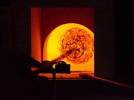 Démonstration de soufflage de verre