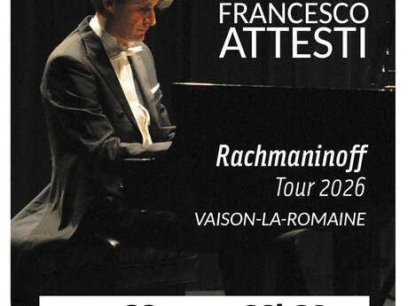 „Francesco Attesti Rachmaninov Tour 2026“ – Konzert im Théâtre des 2 mondes