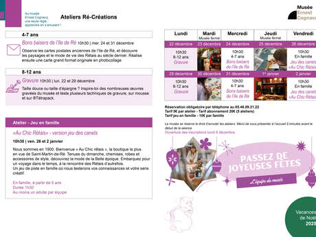 Christmas Re-Creation Workshops at the Musée Ernest Cognacq