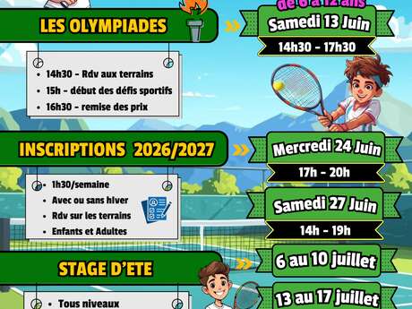 Stage d'été Tennis