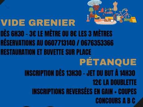 Vide grenier de l'USVA et concours de pétanque