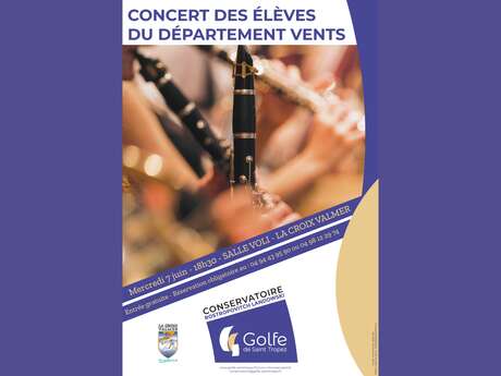 Concert des élèves du département vents