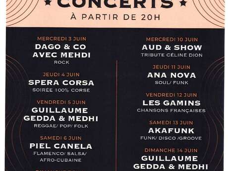Concerts au Gecko Bar