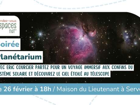 Soirée astronomie et planétarium