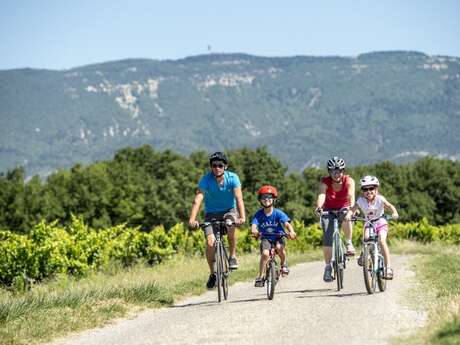 On the country of Aigues by bike (East)