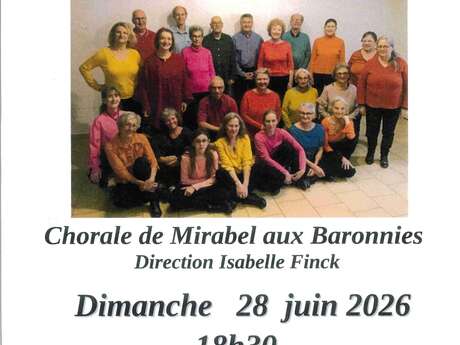 Concert de la chorale de mirabel aux Baronnies