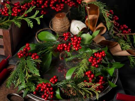 Atelier floral : Houx, le beau bouquet de baies de Noël !