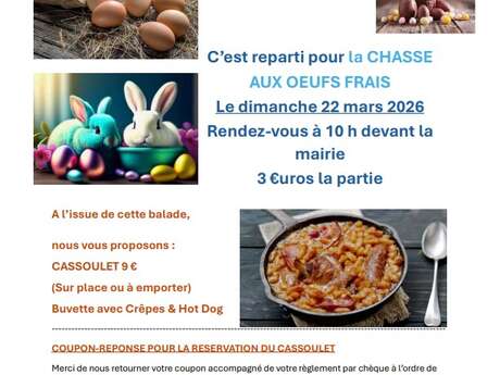 Chasse aux œufs frais