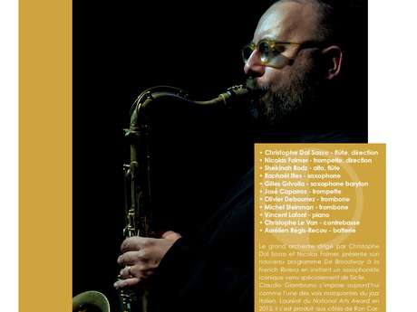 Concert Jazz - Le Big Sud invite Claudio Giambruno "De Broadway à la French Riviera"