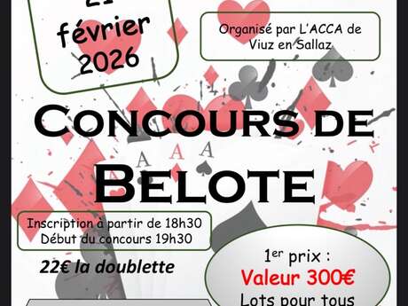 Concours belote à Viuz-en-Sallaz