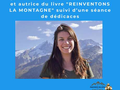 Rencontre avec Fiona Mille, présidente de Mountain Wilderness et autrice du livre "Réinventons la montagne" suivi d'une séance de dédicaces au Centre Culturel de la Gorge