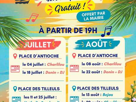 Samedi soir en musique sur les places