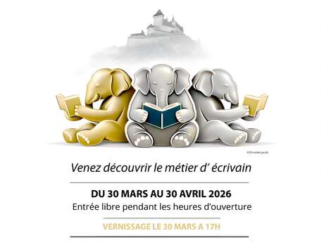 Exposition Métiers d'écrivain à la médiathèque Jean-Louis Favre