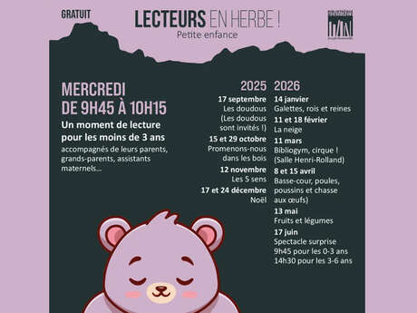 Lecteurs en Herbe à la Bibliothèque