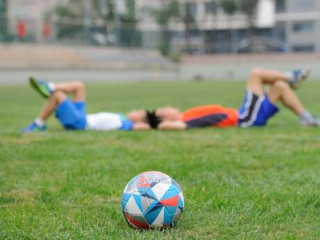 Friendly football and basketball matches